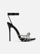 Rhinestone Embellishments Strap High Heel Sandal